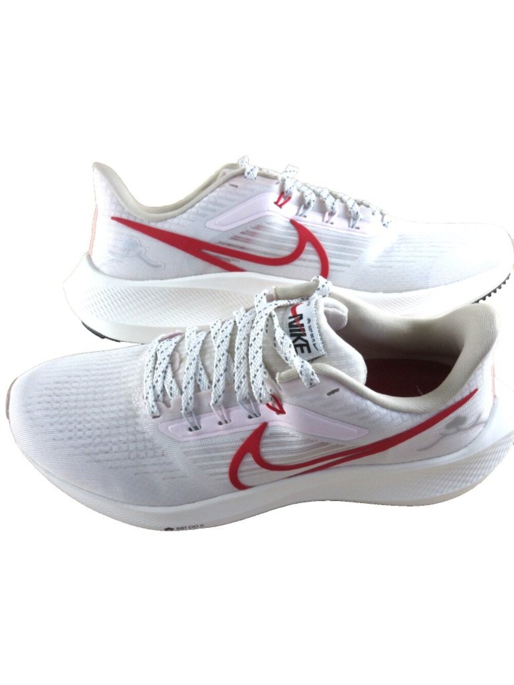 Women's Nike Air Zoom Pegasus 39 Running Shoes Sail Pearl Pink Red Sizes NIB